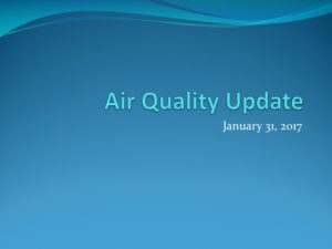 Air Quality Update